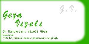 geza vizeli business card