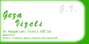 geza vizeli business card